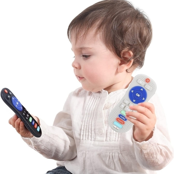 Black & Grey Remote Control Silicone Baby Teethers - Picture 6 of 9